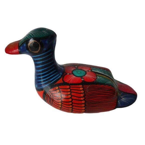 Vintage Tonala Duck Bird Mexican Pottery Folk Art - Picture 2 of 5
